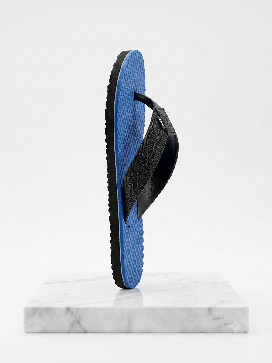 JFF Men Regular Blue Slippers - Image 5