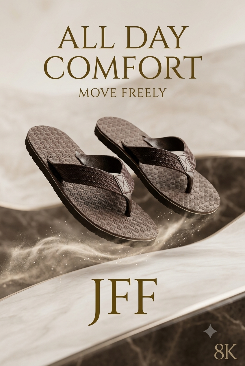 JFF Men Regular Brown Slippers - Image 7