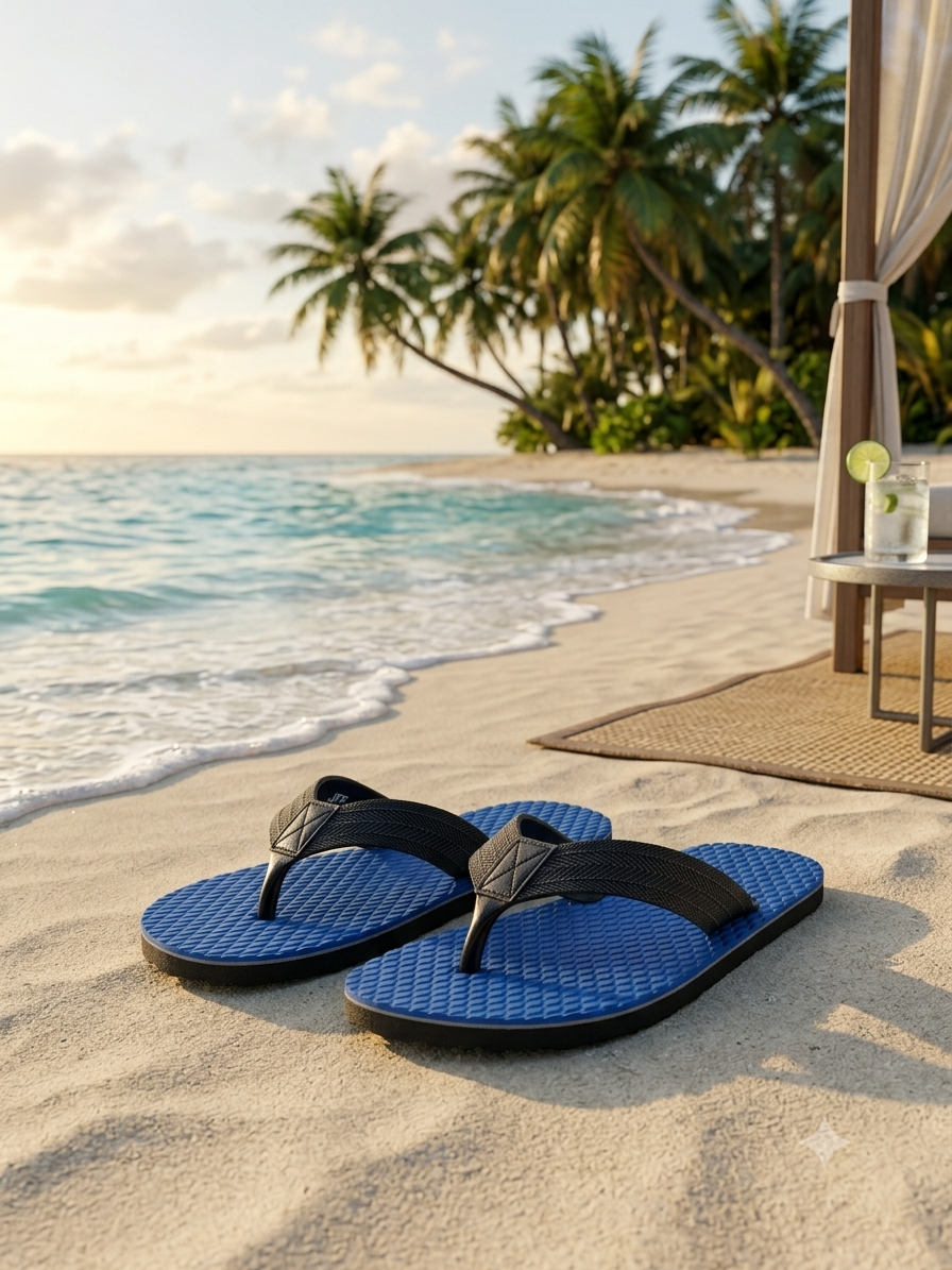 JFF Unisex Rubber D1 Slippers - Image 1