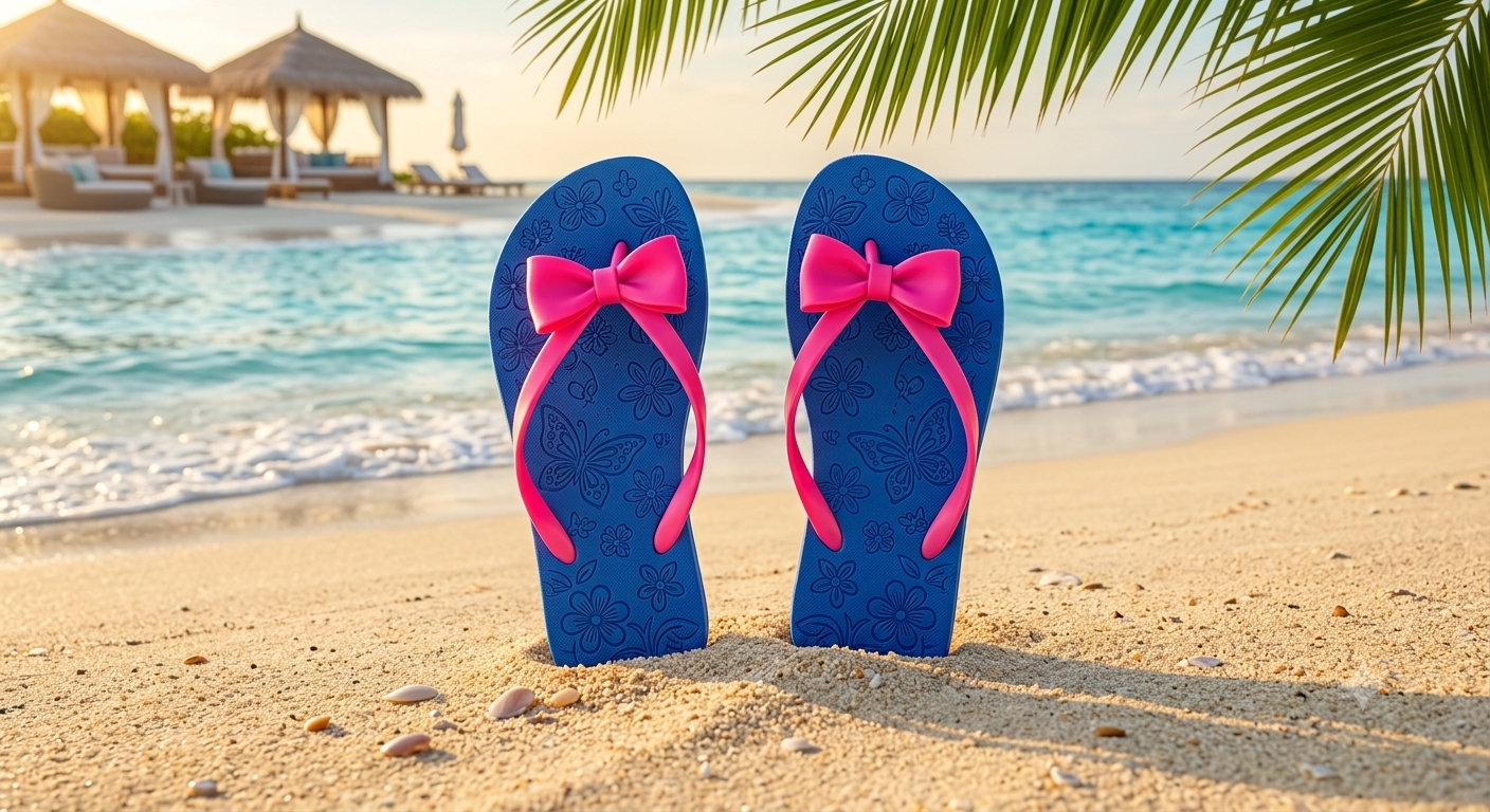 JFF Women Bathroom Blue Slippers - Image 10
