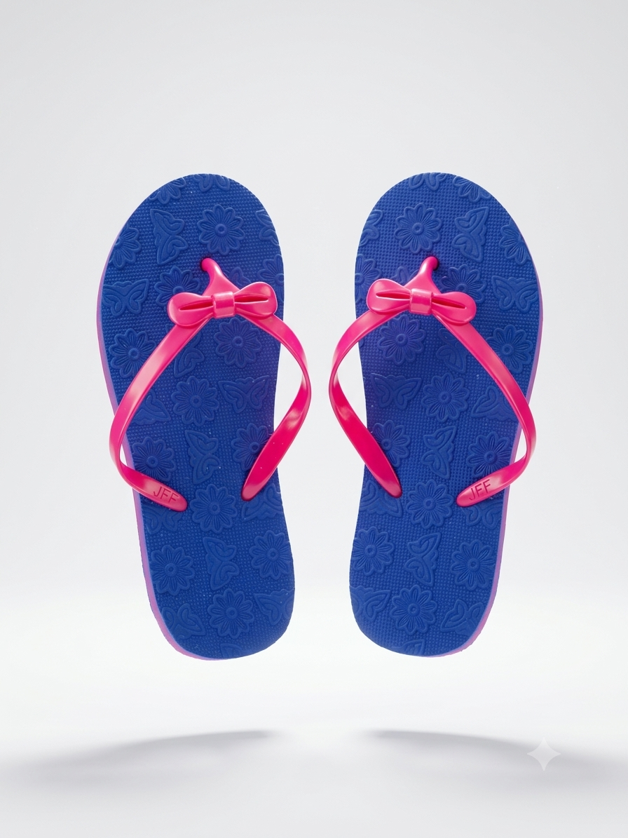 JFF Women Regular Blue Slippers - Image 6