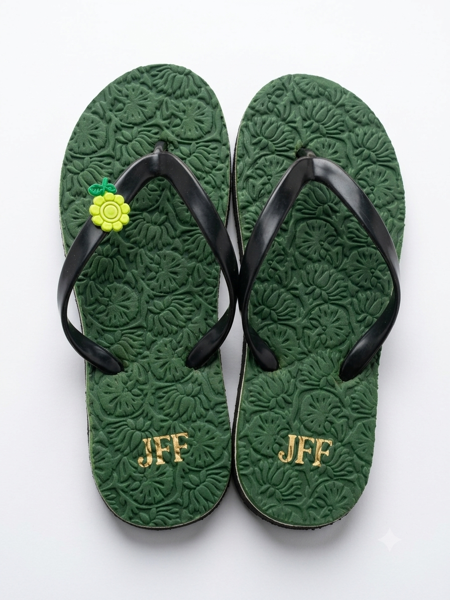 JFF Women Regular Green Slippers - Image 5